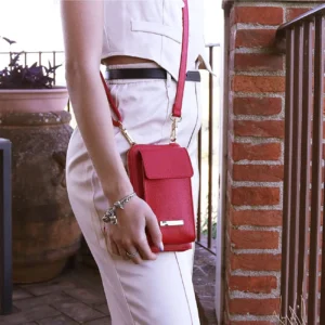 Olasz bőr pénztárca vállpánttal női tárca Tuscany Leather webáruház webshop